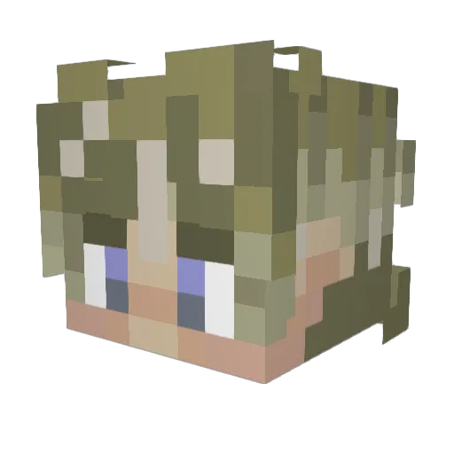 ollisk Minecraft avatar head, 3D render