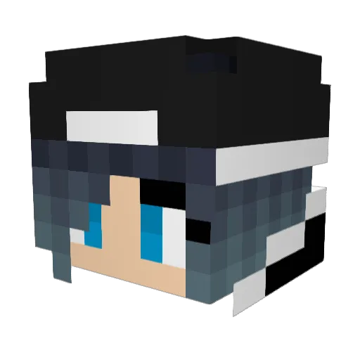 ollisterhubb Minecraft avatar head, 3D render