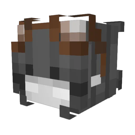 ollivya Minecraft avatar head, 3D render