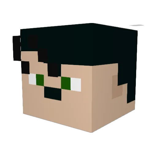 olly111 Minecraft avatar head, 3D render