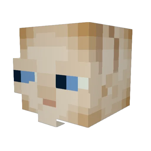olly268 Minecraft avatar head, 3D render
