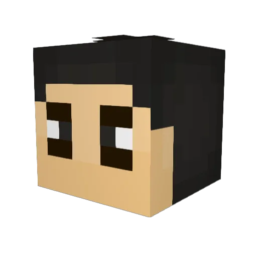 ollychop1 Minecraft avatar head, 3D render