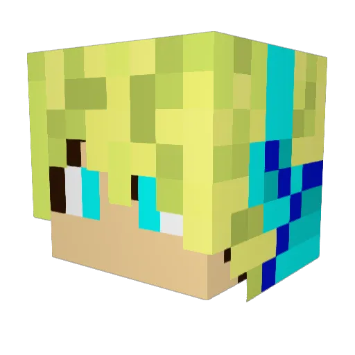 ollyrage777 Minecraft avatar head, 3D render