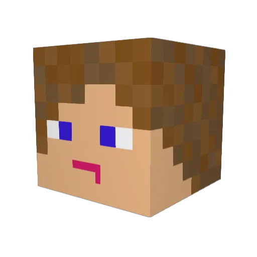 ollysherlock Minecraft avatar head, 3D render