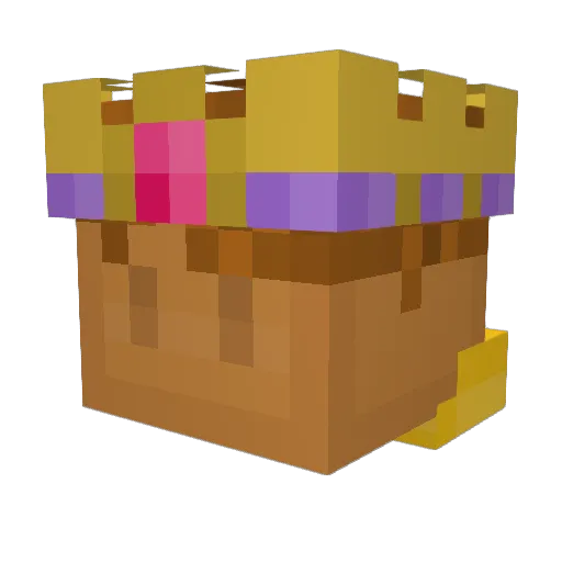 olnv Minecraft avatar head, 3D render