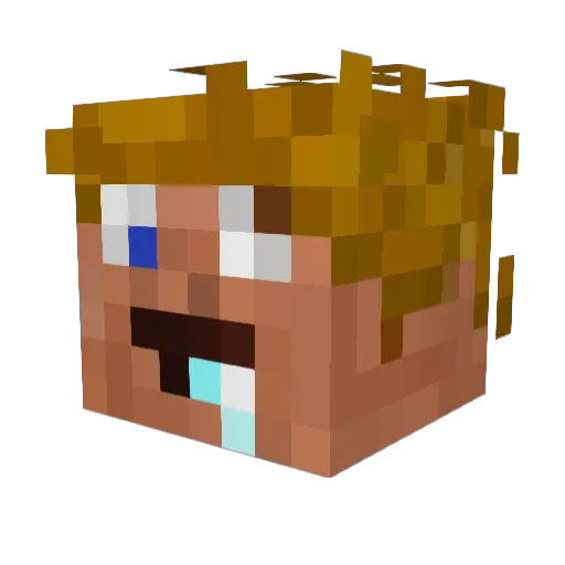 olof48 Minecraft avatar head, 3D render