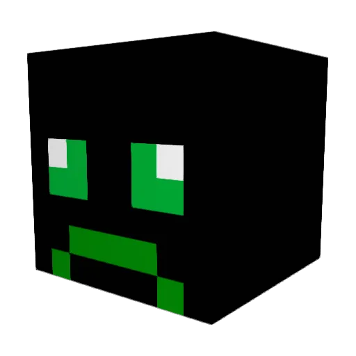 olololollolol Minecraft avatar head, 3D render