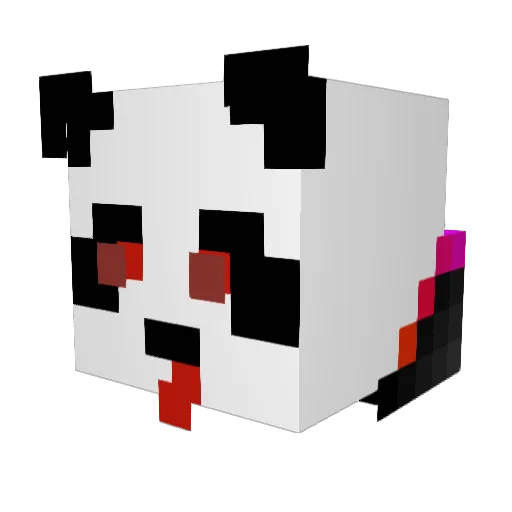 oloppanxddd Minecraft avatar head, 3D render