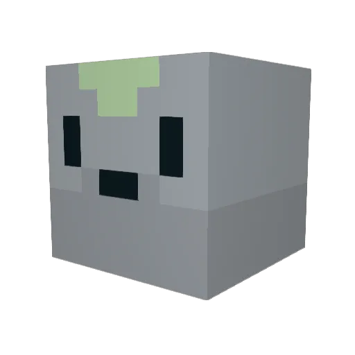 olozoboth Minecraft avatar head, 3D render