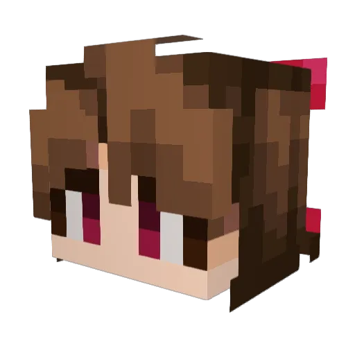 olpers Minecraft avatar head, 3D render