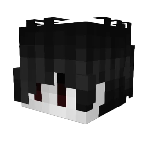 olpq Minecraft avatar head, 3D render