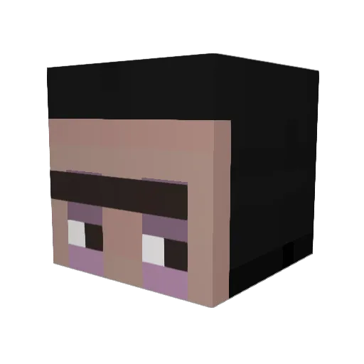 olsn_ Minecraft avatar head, 3D render
