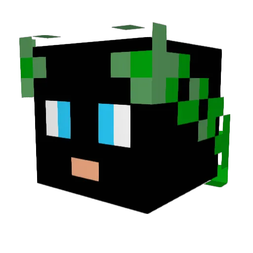 oluisss Minecraft avatar head, 3D render