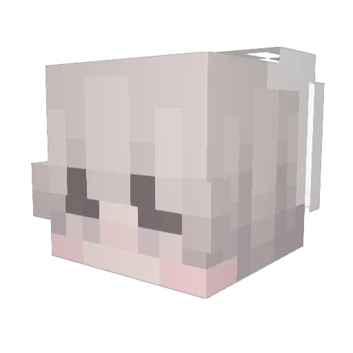 olverq Minecraft avatar head, 3D render