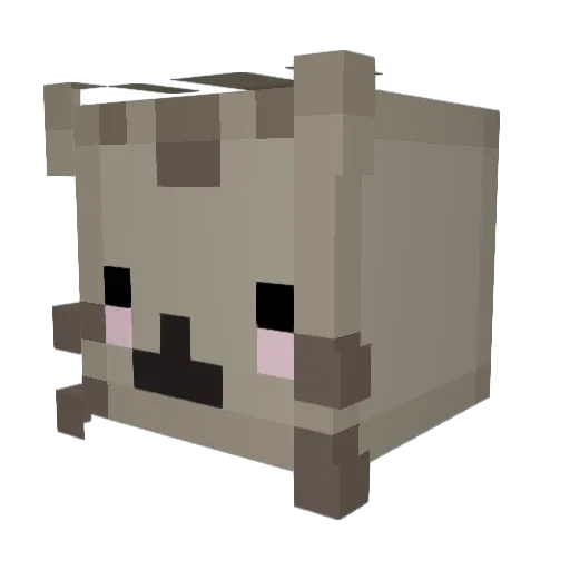 olxva Minecraft avatar head, 3D render