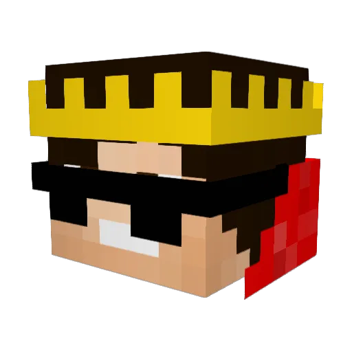 oly2108 Minecraft avatar head, 3D render