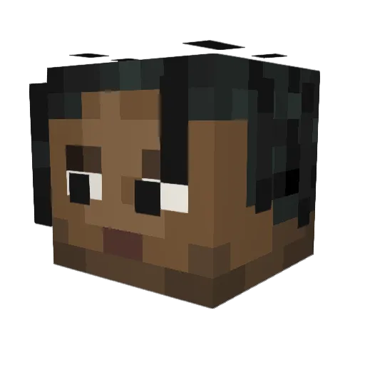 olyee Minecraft avatar head, 3D render