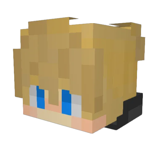 olykid Minecraft avatar head, 3D render