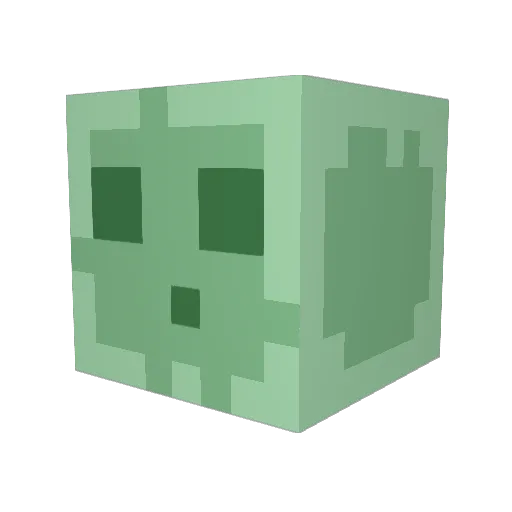 olyoo Minecraft avatar head, 3D render