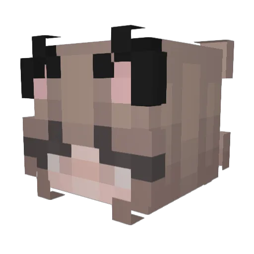 olzgurl Minecraft avatar head, 3D render