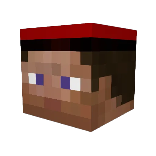 om3ga Minecraft avatar head, 3D render