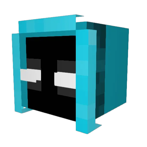 omantron Minecraft avatar head, 3D render