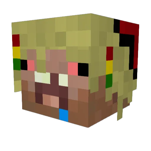 omar101 Minecraft avatar head, 3D render