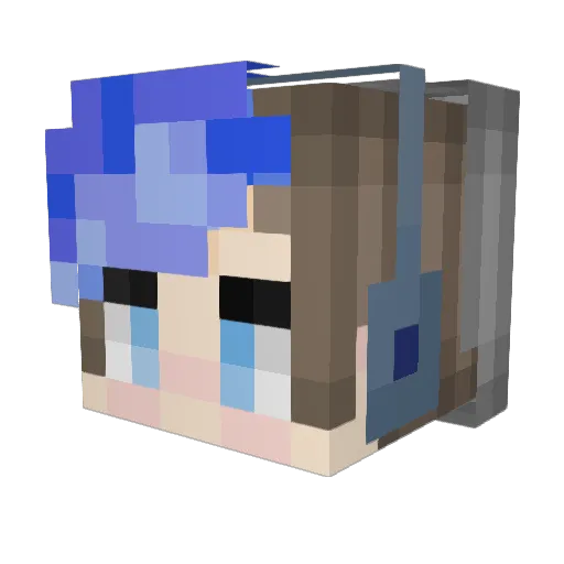 omar_1800 Minecraft avatar head, 3D render