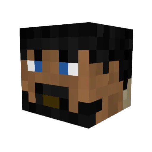 omaralhashemi Minecraft avatar head, 3D render
