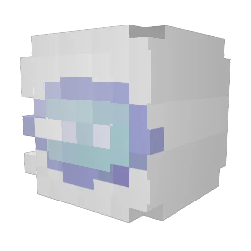 ombama Minecraft avatar head, 3D render