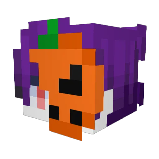 ombraFGM Minecraft avatar head, 3D render