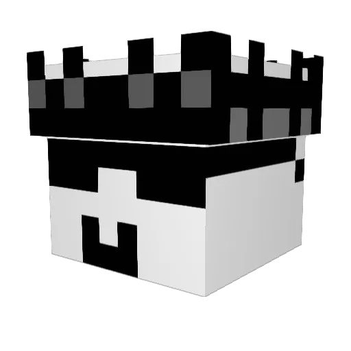 omda4 Minecraft avatar head, 3D render