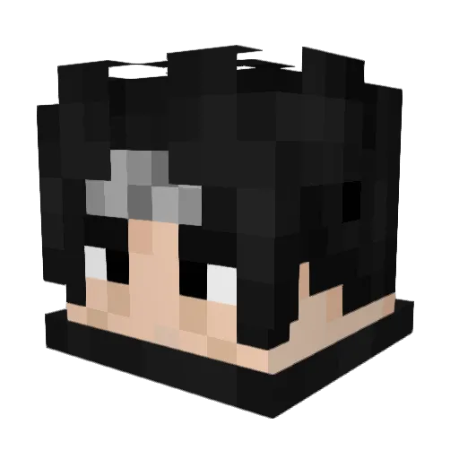 omdx_ Minecraft avatar head, 3D render