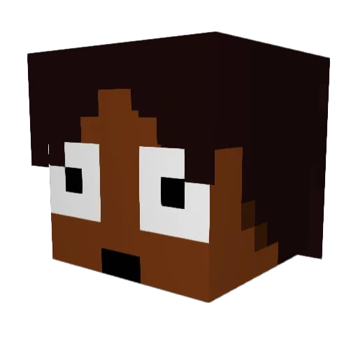 omdyrx Minecraft avatar head, 3D render