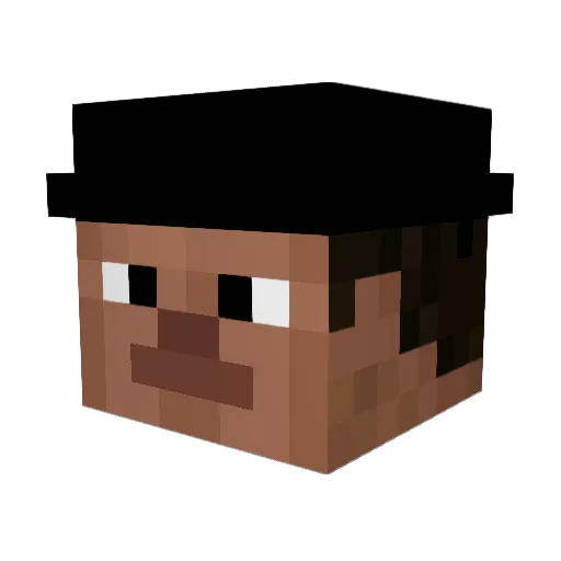 omeats Minecraft avatar head, 3D render