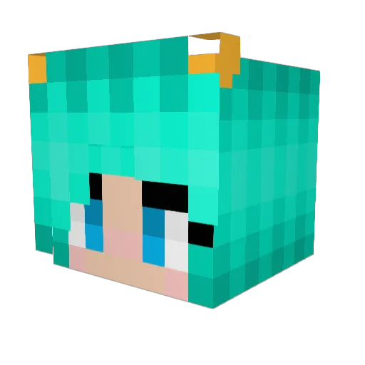 omeg1 Minecraft avatar head, 3D render