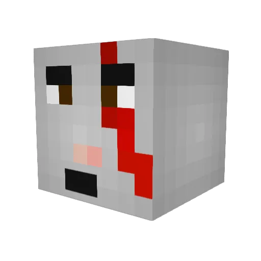 omega1221 Minecraft avatar head, 3D render