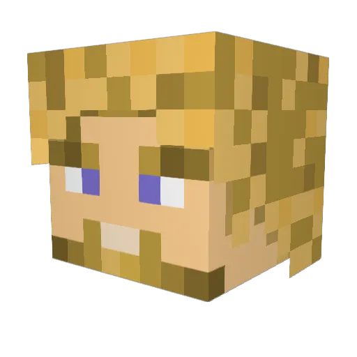 omega3250 Minecraft avatar head, 3D render
