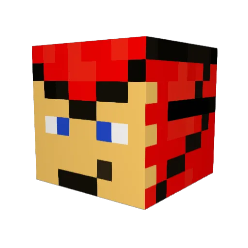 omega769 Minecraft avatar head, 3D render