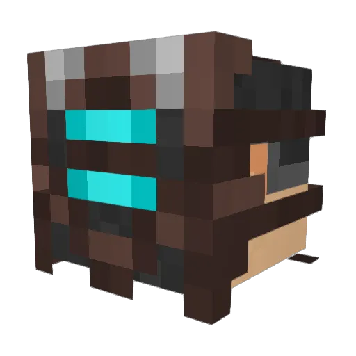 omega80 Minecraft avatar head, 3D render