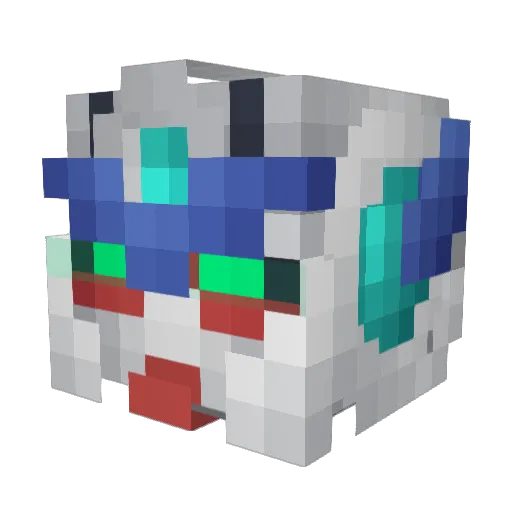 omegasis Minecraft avatar head, 3D render