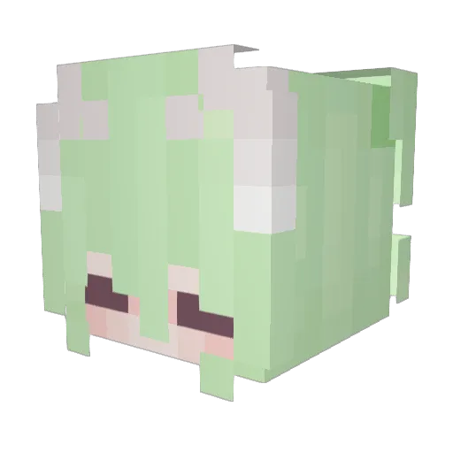 omegasnowfox Minecraft avatar head, 3D render