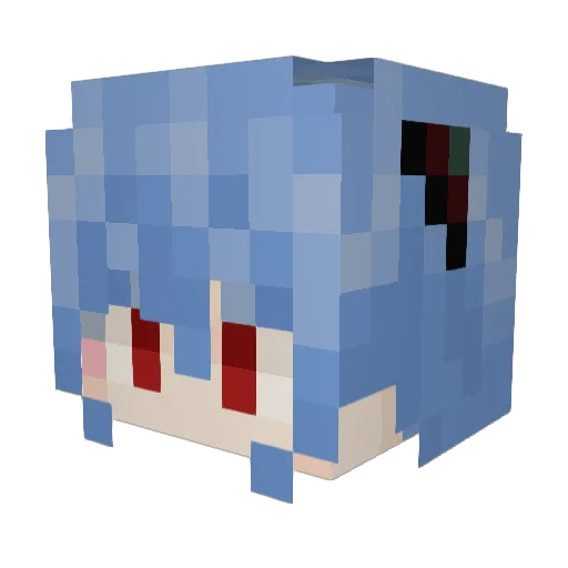 omen_56 Minecraft avatar head, 3D render