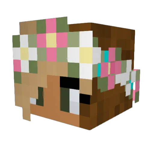 omerg18 Minecraft avatar head, 3D render