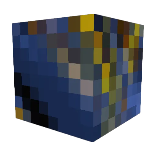 omf Minecraft avatar head, 3D render