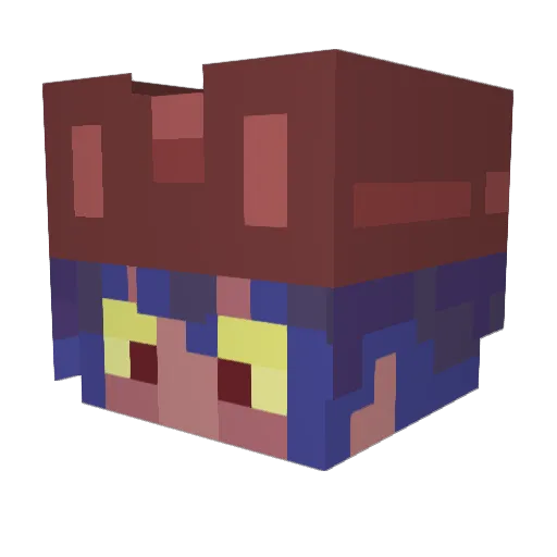 omg3850 Minecraft avatar head, 3D render