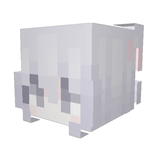 omg Minecraft avatar head, 3D render