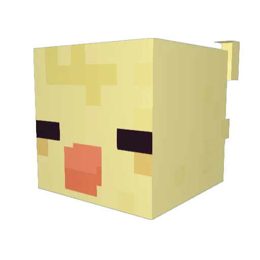 omgchrista Minecraft avatar head, 3D render