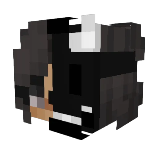 omgdunes Minecraft avatar head, 3D render
