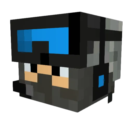 omgimaboss Minecraft avatar head, 3D render